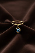 Vintage in acciaio inossidabile con occhio turco blu, cuore e ciondolo rotondo