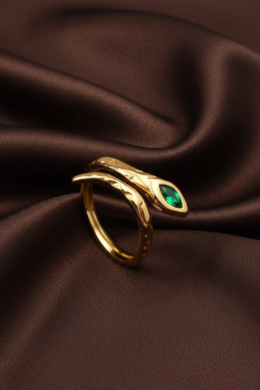 Anello placcato in Oro 18K con il Design Più Recente