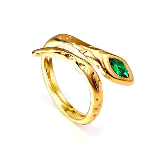 Anello placcato in Oro 18K con il Design Più Recente
