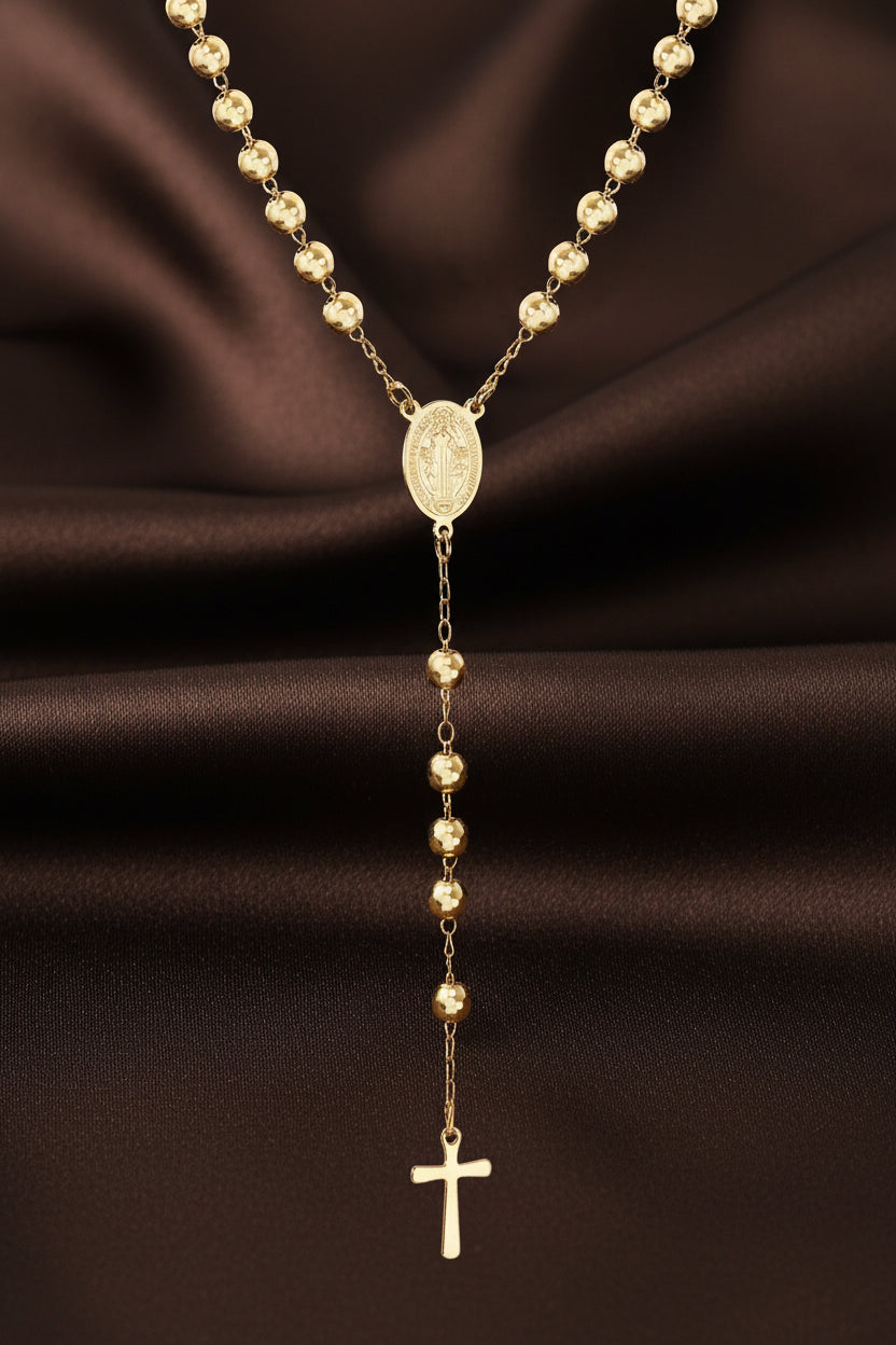 Rosari Cattolici con Perline, Collana con Croce Cristiana